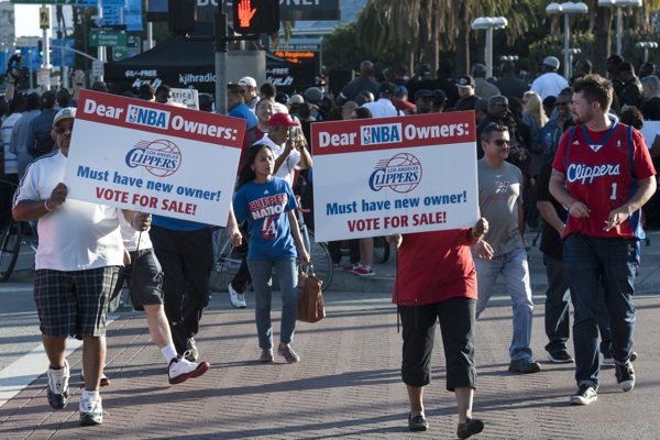 Los Angeles Clippers Protest