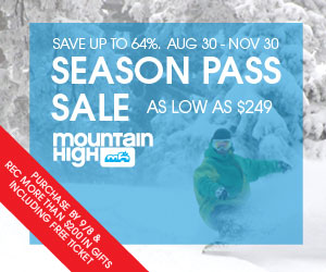 Mountain High Season Pass Sale